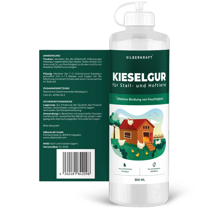 Kieselgur für Hühner & Hoftiere