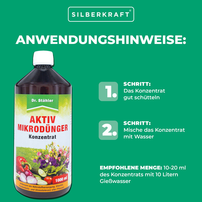 Concentrato microfertilizzante attivo - fertilizzante organico NK, liquido