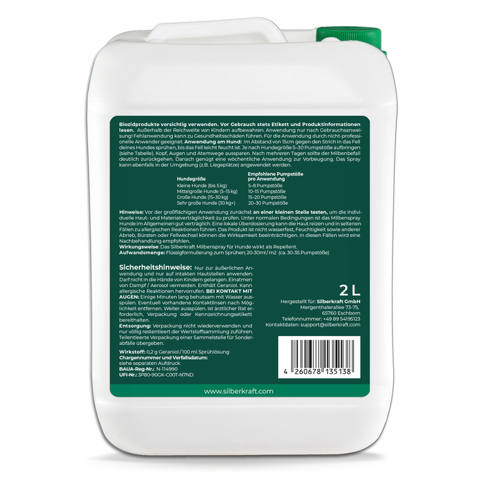 Spray antiacaro per cani e gatti