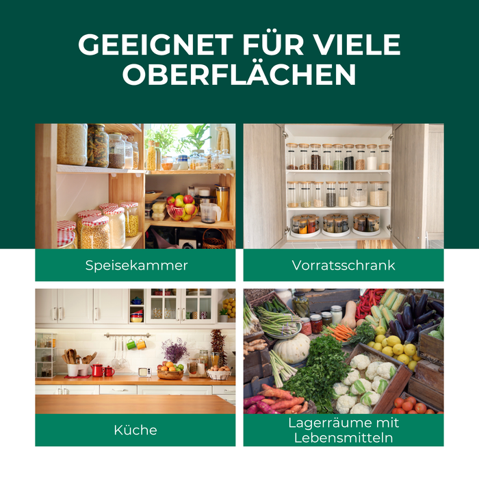 Silberkraft Lebensmittelmottenfallen für Küche, Speisekammer, Vorratsschrank und Lagerräume – diskrete Schädlingsüberwachung