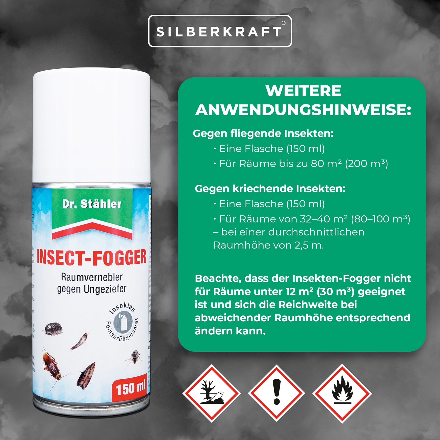 Insekten-Fogger: Raum-Vernebler-Automat gegen Ungeziefer wie Schaben, Käfer und Motten