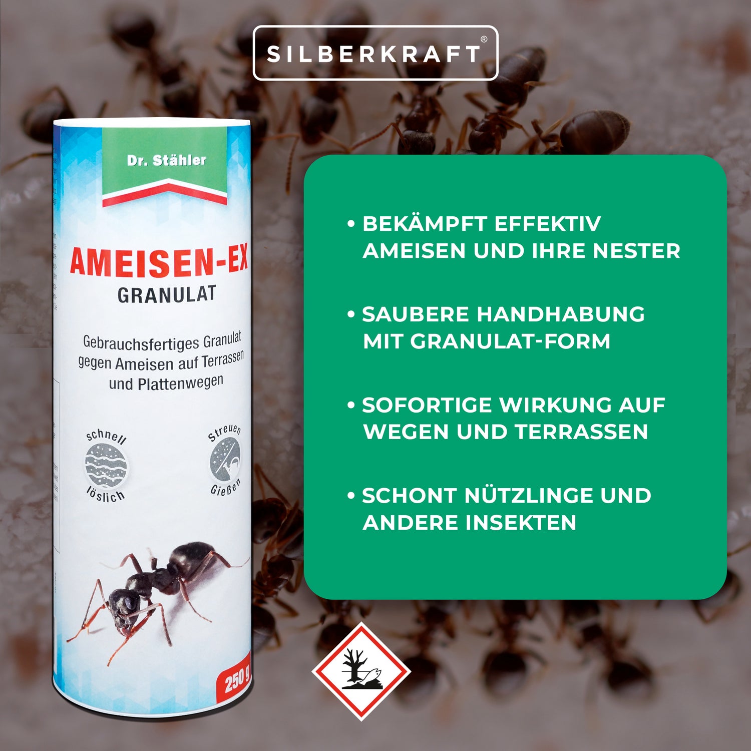 Granuli anti-ex comprovati per una difesa efficace dai parassiti