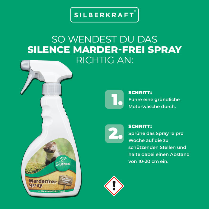 Spray Silence Marten-Free : Protection efficace contre les piqûres de martres