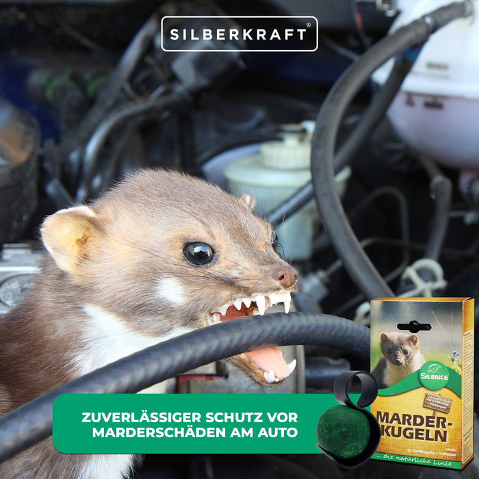 Boules parfumées Silence martre : protection efficace à long terme contre les dégâts causés par les martres sur la voiture
