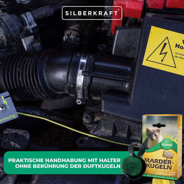 Boules parfumées Silence martre : protection efficace à long terme contre les dégâts causés par les martres sur la voiture