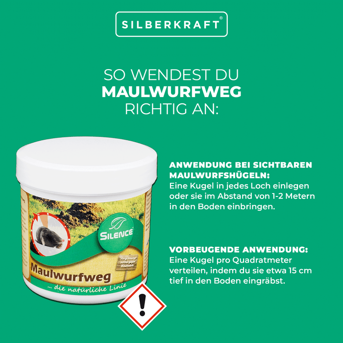 Silence Mole Path : dissuasif efficace contre les taupes pour le jardin