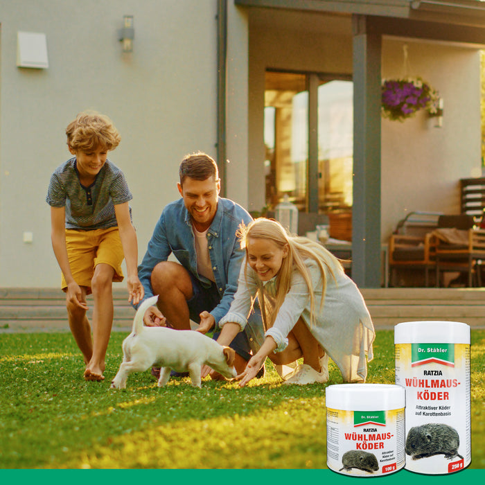 Appât pour campagnols Ratzia : Appât efficace pour campagnols à base de carottes