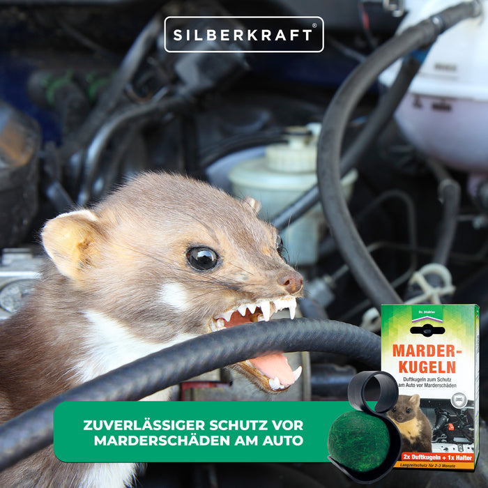Protection efficace contre les dégâts causés par les martres : boules parfumées aux martres pour votre voiture