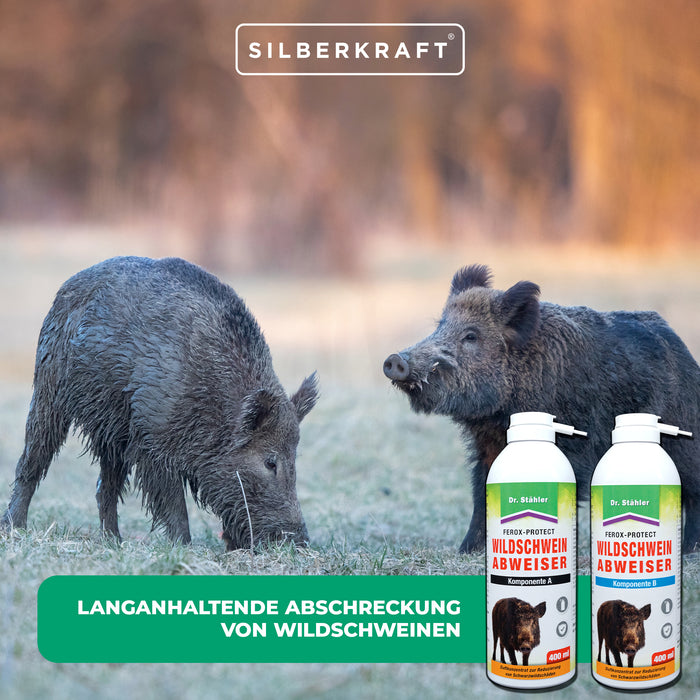 Spray repellente per cinghiali Ferox-Protect - componente A per la protezione dai danni dei cinghiali