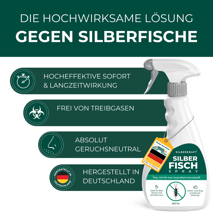 Silberfisch Spray 500ml inkl. E-Book