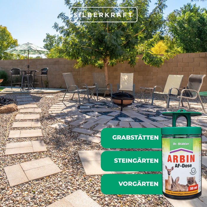 Arbin AF Dose: Effektive Wildabwehr vor Rehwild, Rotwild, Hasen, Kaninchen und Mardern