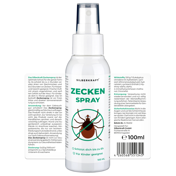 Zeckenspray Zeckenschutz - Anti Zecken Spray