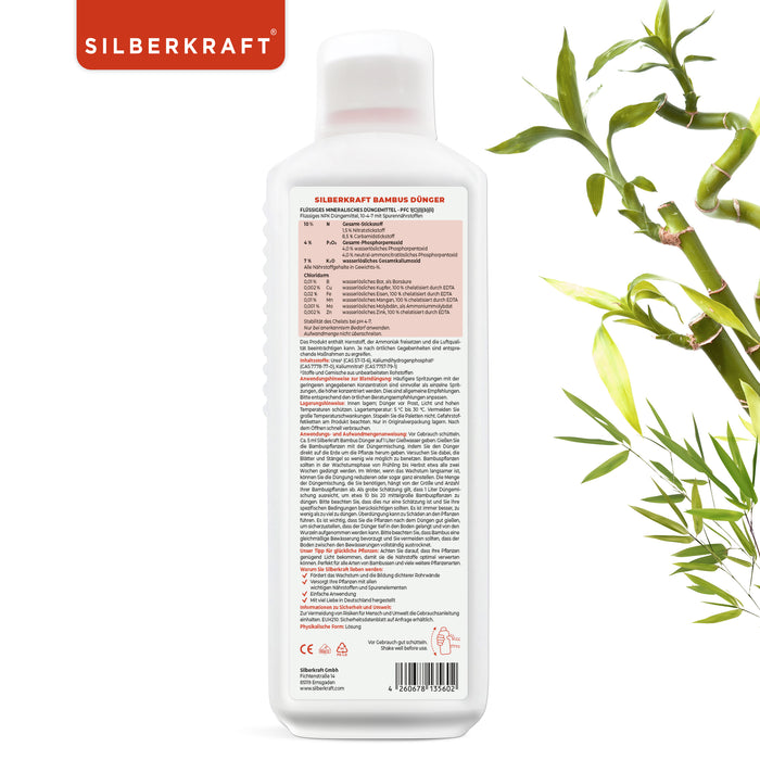 Bambusdünger - Mineralischer NPK Flüssigdünger mit Stickstoff - Dünger für Bambus - Bambus düngen