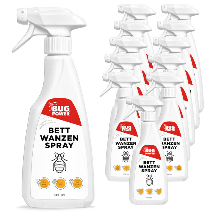 BugPower Bettwanzen Spray - effektiv gegen Bettwanzen und deren Larven