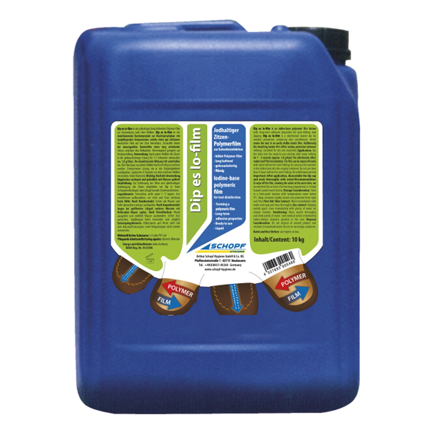 Dip es lo-film: soluzione di immersione filmogena contenente iodio per la disinfezione della mammella