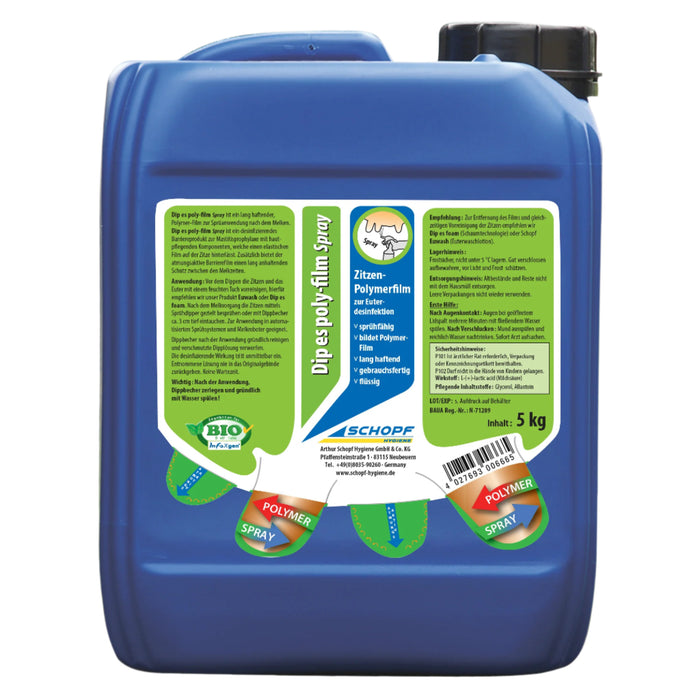 Dip it poly-film spray : Film polymère pulvérisable pour une désinfection efficace de la mamelle