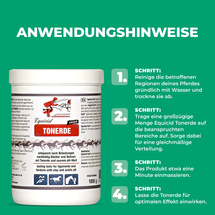 Equicid Clay: cura rinfrescante del cavallo per il relax e la rigenerazione