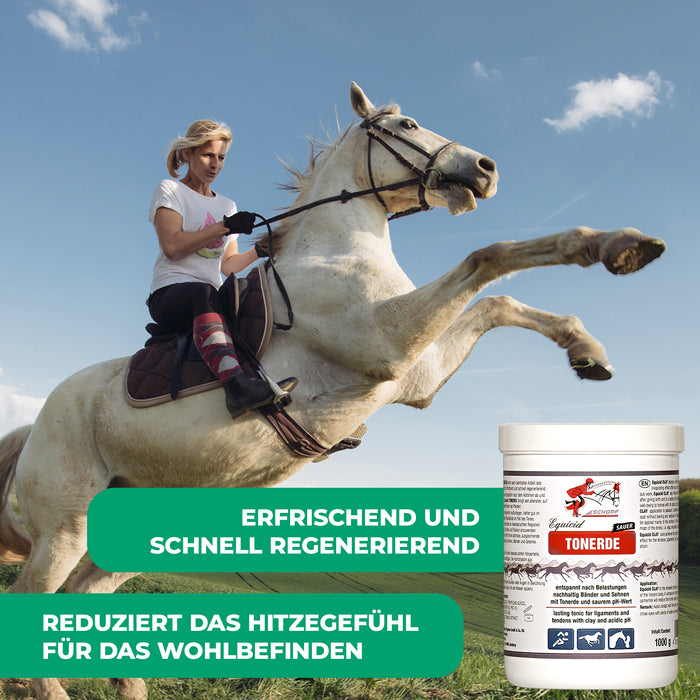 Equicid Clay: cura rinfrescante del cavallo per il relax e la rigenerazione