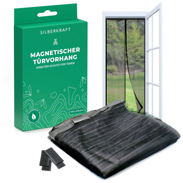 Moustiquaire pour portes - 100 x 210 cm - sans perçage