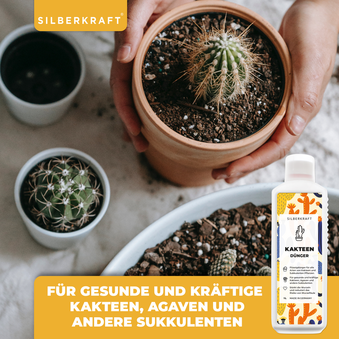 Concime per cactus da 1 litro per tutti i tipi di cactus, agavi e altre piante grasse