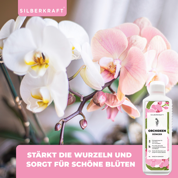 Orchideendünger - Mineralischer NPK Flüssigdünger mit Stickstoff - Dünger für Orchideen - Orchideen düngen