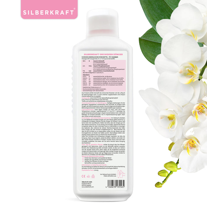 Orchideendünger - Mineralischer NPK Flüssigdünger mit Stickstoff - Dünger für Orchideen - Orchideen düngen