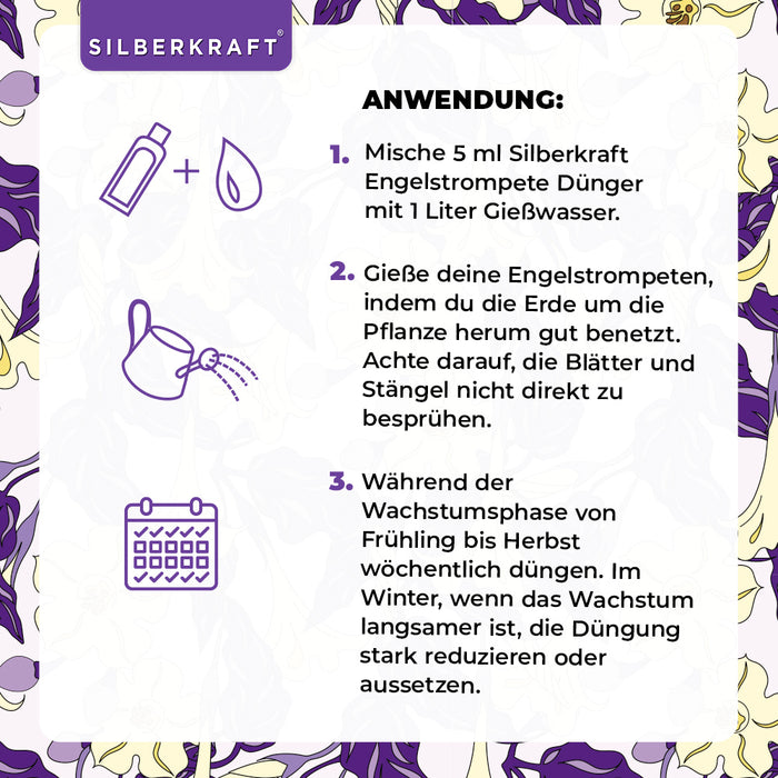Engelstrompete Dünger - Mineralischer NPK Flüssigdünger mit Stickstoff - Dünger für Engelstrompete