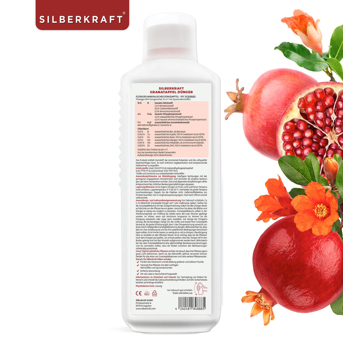 Granatapfel Dünger - Mineralischer NPK Flüssigdünger mit Stickstoff - Dünger für Granatapfelbaum