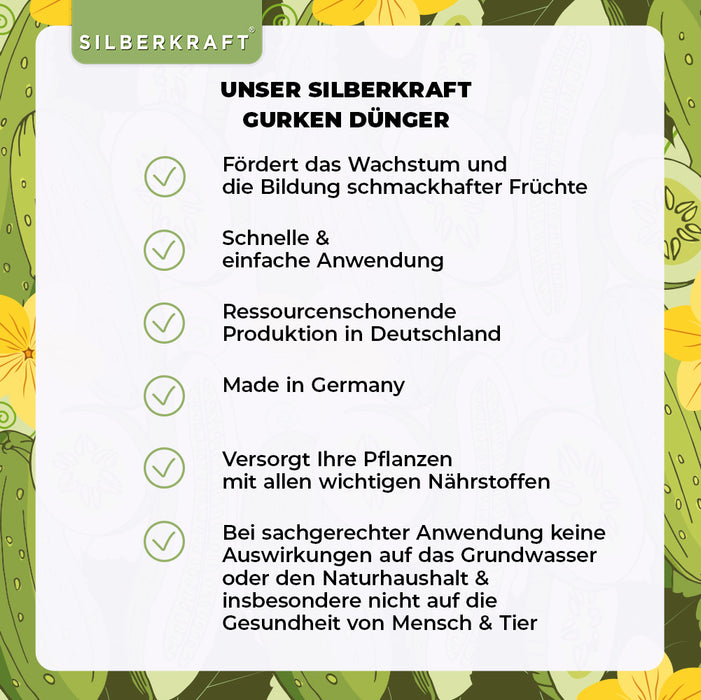 Gurken Dünger - Mineralischer NPK Flüssigdünger mit Stickstoff - Dünger für Gurkenpflanze - Gemüsedünger