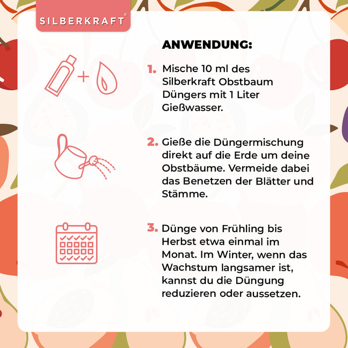 Obstbaumdünger - Mineralischer NPK Flüssigdünger mit Stickstoff - Dünger für Obstbäume - Apfelbäume und Kirschbäume düngen