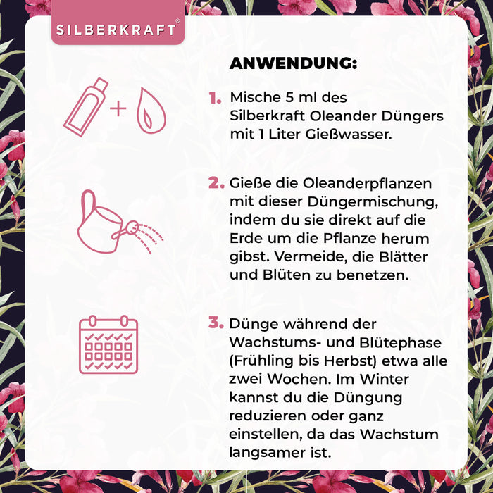 Oleander Dünger - Mineralischer NPK Flüssigdünger mit Stickstoff - Dünger für Oleander