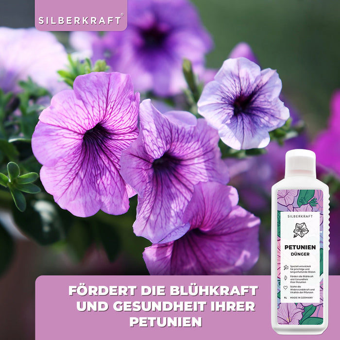 Petunien Dünger - Mineralischer NPK Flüssigdünger mit Stickstoff - Dünger für Petunien - Zauberglöckchen Dünger - Blumendünger
