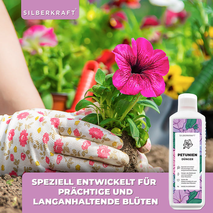 Petunien Dünger - Mineralischer NPK Flüssigdünger mit Stickstoff - Dünger für Petunien - Zauberglöckchen Dünger - Blumendünger