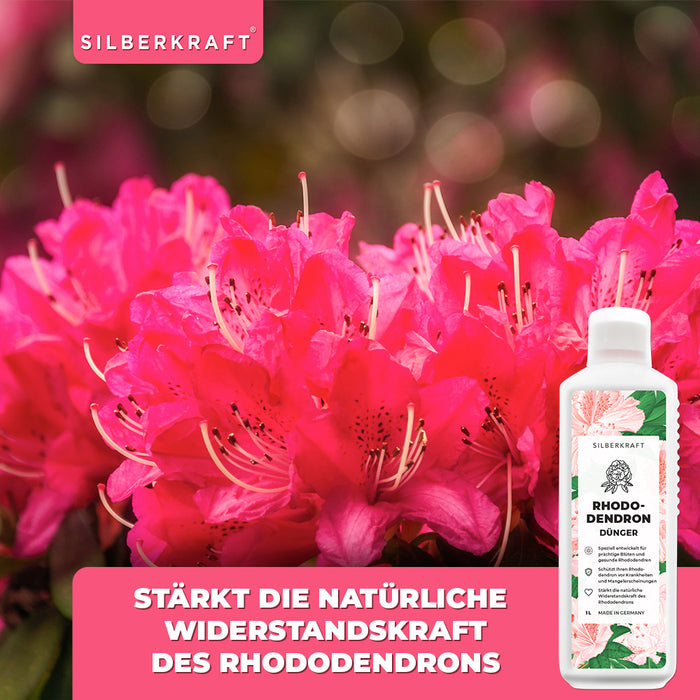 Rhododendron Dünger - Mineralischer NPK Flüssigdünger mit Stickstoff - Dünger für Rhododendren - Azaleen Dünger - Kamelien Dünger