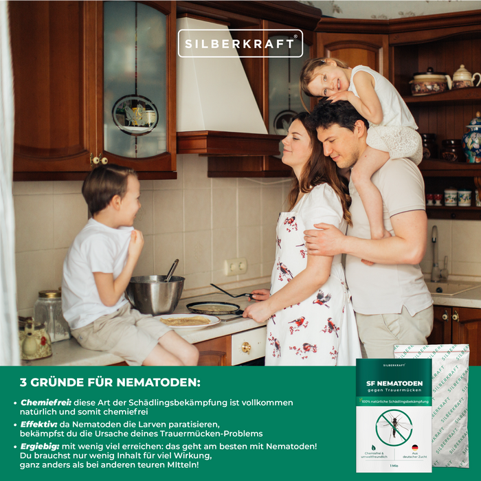 Nematodi SF per il controllo dei moscerini dei funghi per le piante d'appartamento