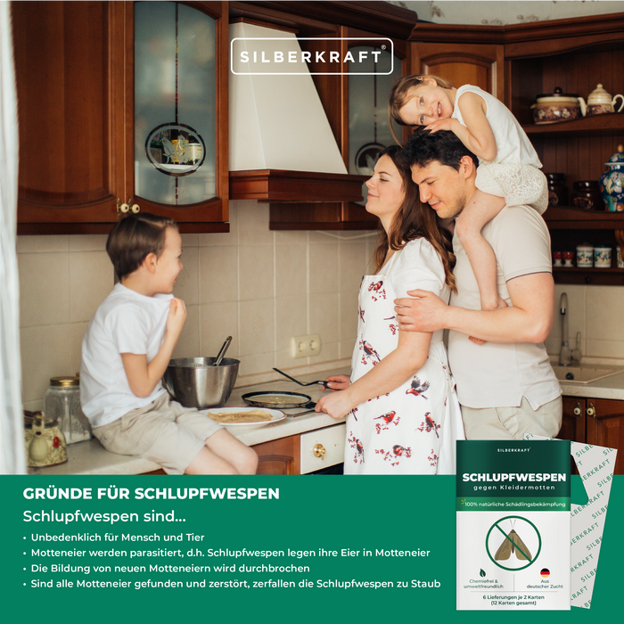 Schlupfwespen gegen Kleidermotten