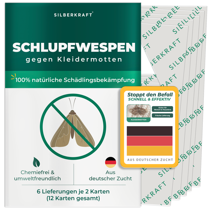 Schlupfwespen gegen Kleidermotten
