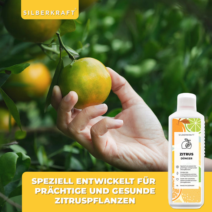 Zitrusdünger - Mineralischer NPK Flüssigdünger mit Stickstoff - Dünger für Zitruspflanzen - Zitronenbaum düngen