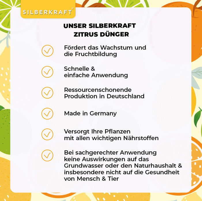 Zitrusdünger - Mineralischer NPK Flüssigdünger mit Stickstoff - Dünger für Zitruspflanzen - Zitronenbaum düngen