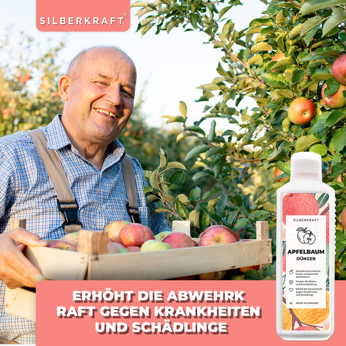 Apfelbaum Dünger - Mineralischer NPK Flüssigdünger mit Stickstoff - Dünger für Apfelbaum - Apfelbäume düngen - Obstdünger
