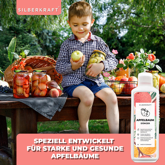 Apfelbaum Dünger - Mineralischer NPK Flüssigdünger mit Stickstoff - Dünger für Apfelbaum - Apfelbäume düngen - Obstdünger