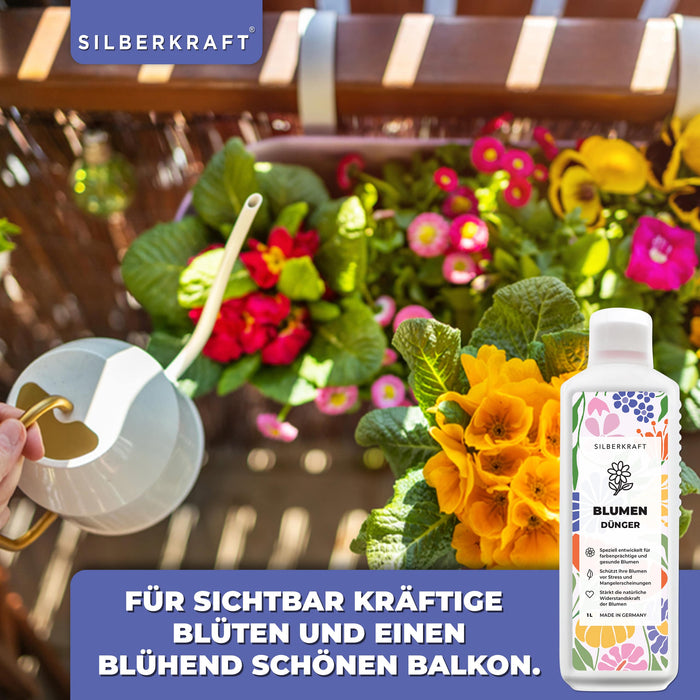 Blumendünger - Mineralischer NPK Flüssigdünger mit Stickstoff - Dünger für Blumen - Blumen Flüssigdünger