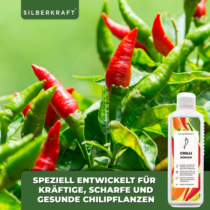 Chili Dünger - Mineralischer NPK Flüssigdünger mit Stickstoff - Dünger für Chilipflanzen - Peperoncini Dünger - Paprika Dünger