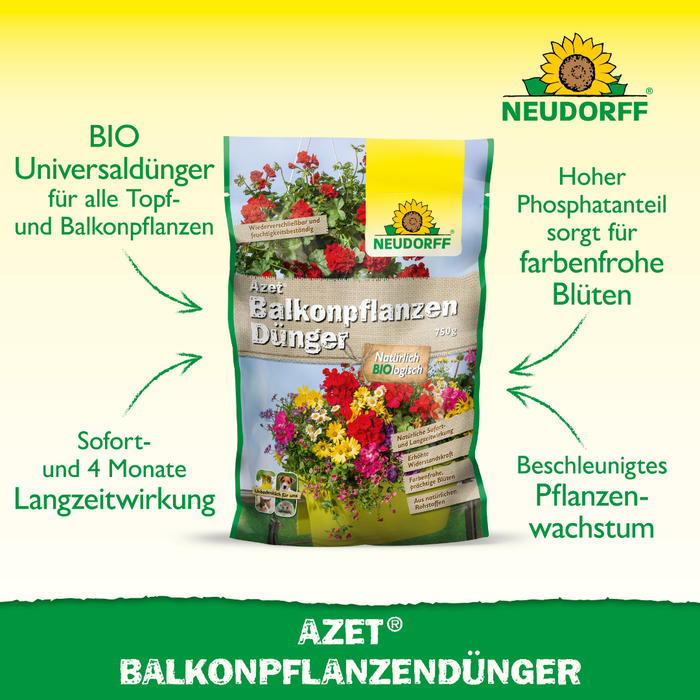 Neudorff Azet Balkonpflanzen Dünger 750g