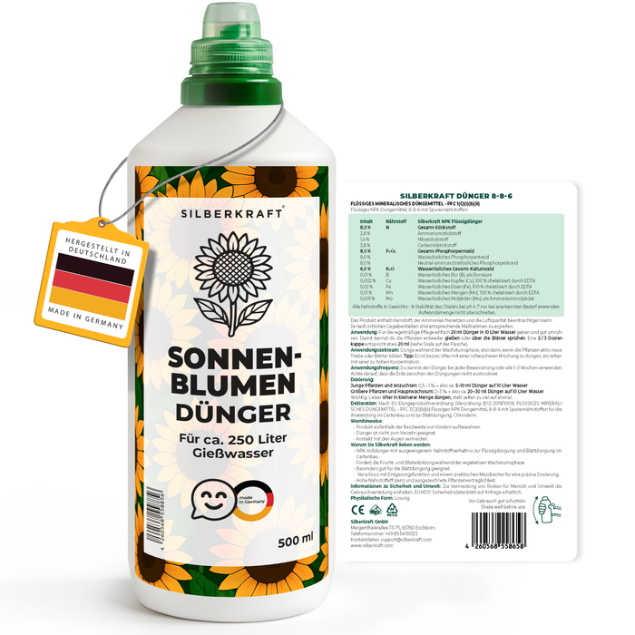 Sonnenblumen Dünger