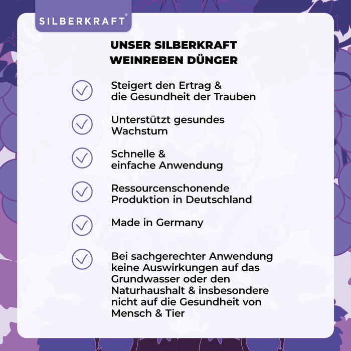 Weinreben Dünger - Mineralischer NPK-Flüssigdünger mit Stickstoff - Dünger für Weinreben - Weinstock Dünger