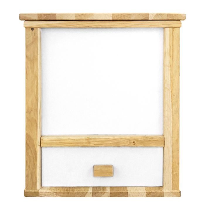 Stylische Wurmkiste - Wurmkomposter für draußen und drinnen -Wurmbox für den Balkon als Komplett-Set mit 500 Kompostwürmern