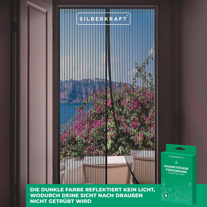 Moustiquaire pour portes - 100 x 210 cm - sans perçage