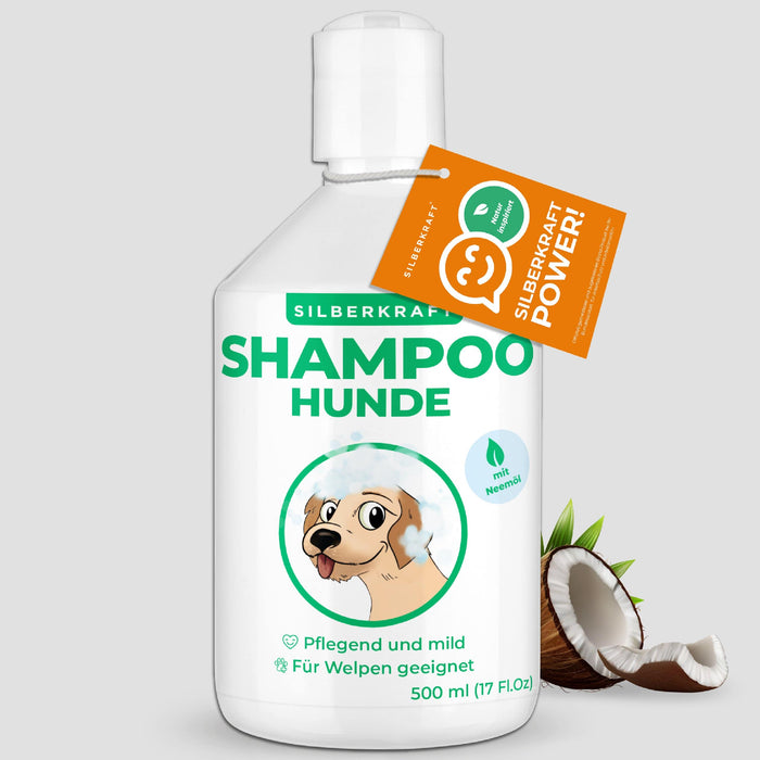 Neemöl Hundeshampoo Hunde & Welpen - Pflegeprodukt sensitiv Shampoo gegen Juckreiz und Geruch, Shampoo Hunde für gepflegtes Fell