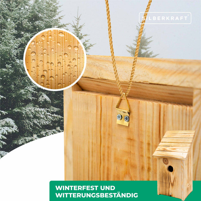 Nistkasten aus massivem Holz zum Aufhängen